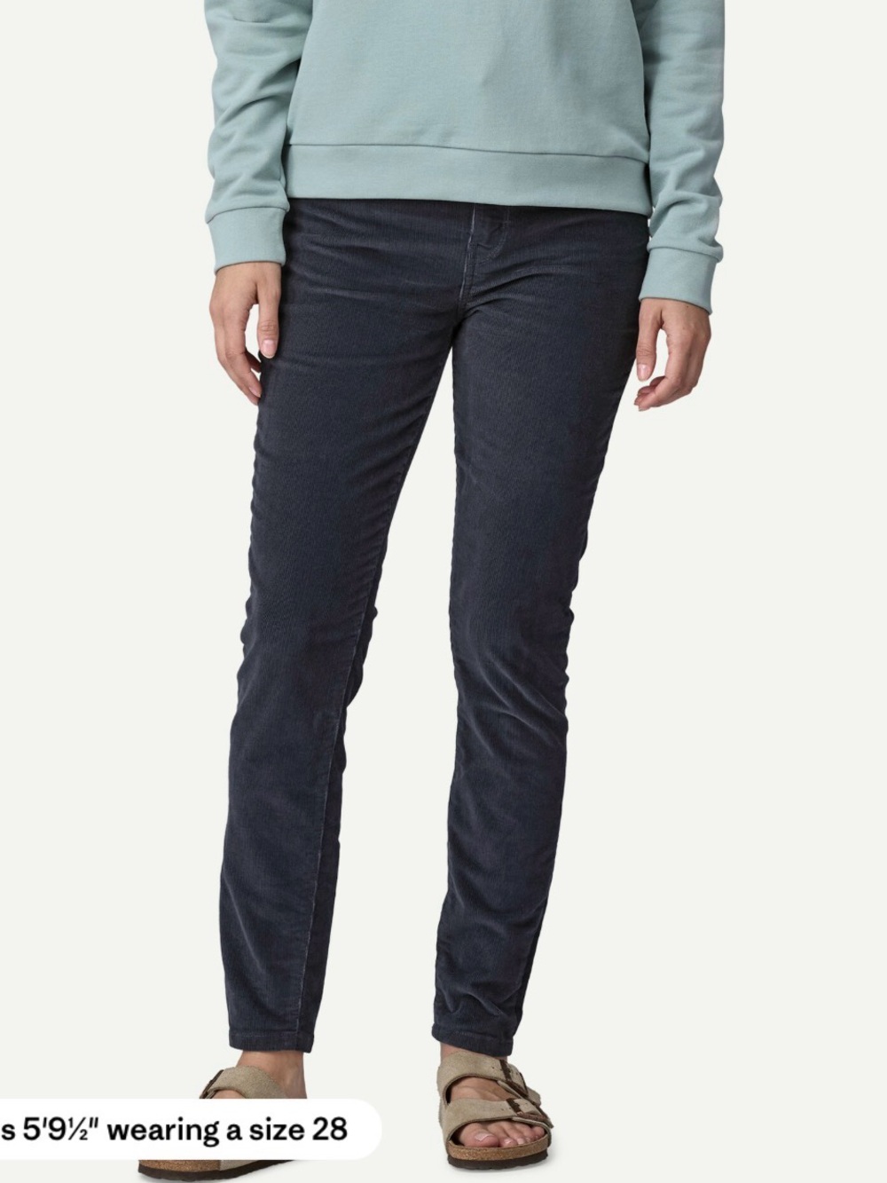 Patagonia Women's Skinny Corduroy Jeans - Dark Charcoal - Size 27